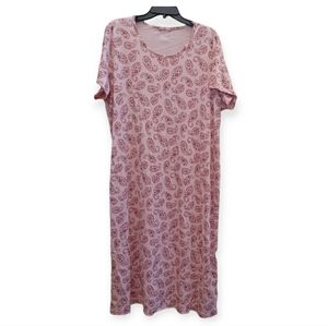 Lands end supima cotton pink 2X nightgown